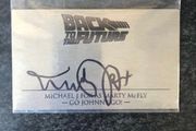 Back to the Future Plaque Signed by Michael J. Fox