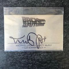 Back to the Future Plaque Signed by Michael J. Fox