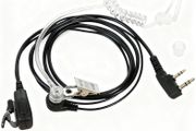 2 Pcs Earpiece Compatible with Baofeng UV-5R UV-82 BF-888S Kenwood RT24 RT27, Earpiece Covert Walkie Talkie 2 Pin Security Headset Surveillance Acoustic Tube Push to Talk PTT Mic Two-Way Radio