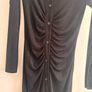 Size 8 Black Boohoo long buttoned dress Image 4