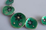 NECKLACE - Ikita Paris - Apple Green Enamelled