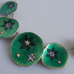 NECKLACE - Ikita Paris - Apple Green Enamelled