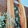 Handmade Wooden & Epoxy Resin Charcuterie Board with Real Pressed Flowers Image 3
