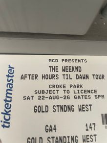 The weeknd golden circle ticket