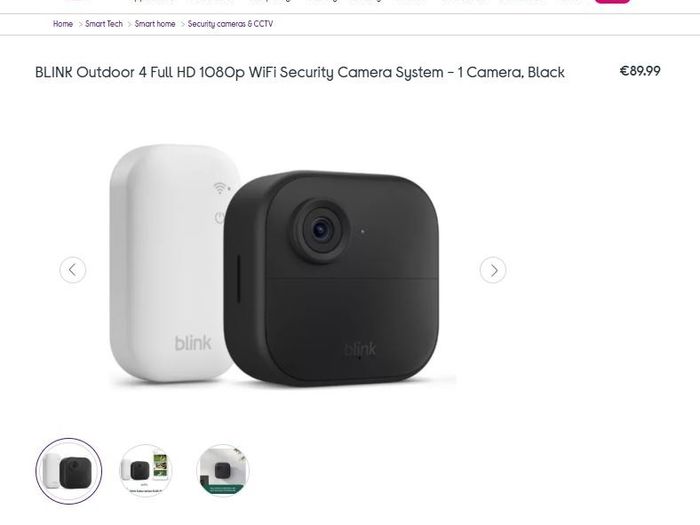 Blink Outdoor 4 Camera | Sync Module Core included | Full HD 1080p WiFi Security System