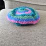 Multicoloured beret adult size acrylic knit in very good condition FREE STANDARD POSTAGE INCLUDED Image 3
