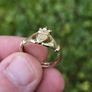 9ct Yellow Gold Claddagh Ring Image 4