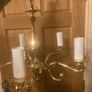 Vintage brass 5 light free postage Image 4