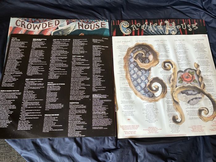 Crowded House 1986 + 88 vinyl albums