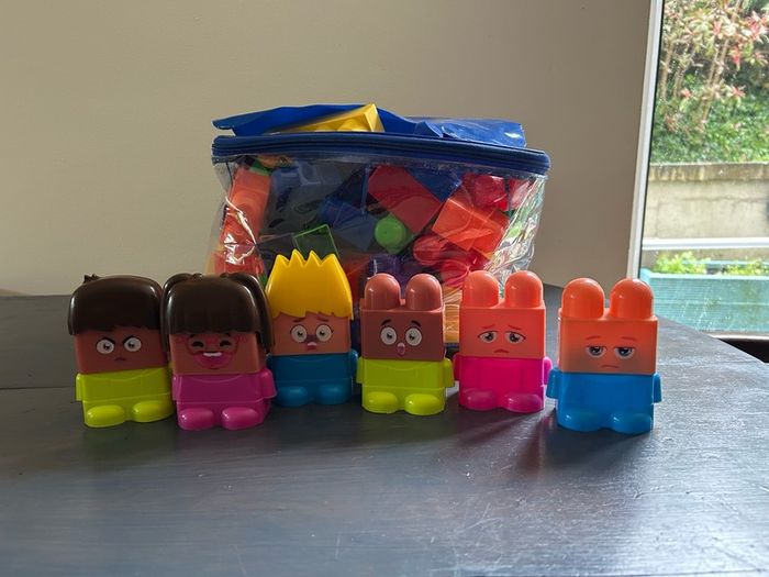 Mega blocks with characters