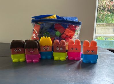 Mega blocks with characters