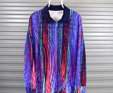Vintage Colorful Zip-Up Jacket