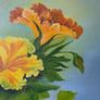 Original floral oil painting by M. Murray Image 3