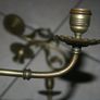 Two Pairs of  Vintage, French, brass wall or piano candle holders L-7,4" Image 8