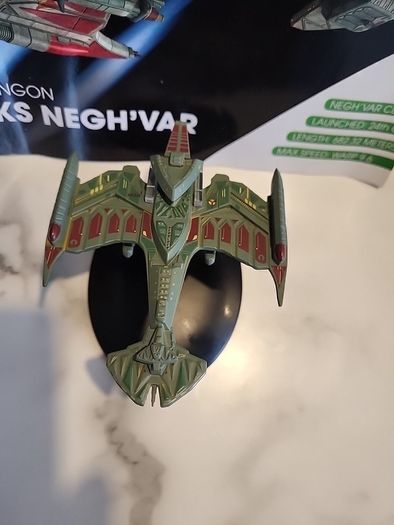 star trek eaglemoss klingon iks negh'var model