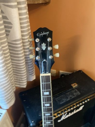 Epiphone 335 figured sixties cherry block inlay