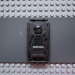 lego Star Wars 87561pb01 Minifigure, Utensil Carbonite Block with Bar Handles with Han Solo Pattern