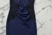 Navy blue lace bodycon dress Lipsy London (UK 12 / EU 40)