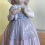 Lladro #348 Nao Daisa 1982 Girl Figurine With Flower Bouquet Image 5