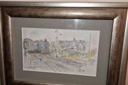 Watercolour painting of Ravenscar station 1957