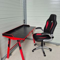 Gaming desk and chair