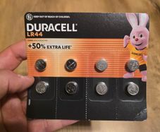 Duracell Lr44 Battery 1.5v (8 Pack)