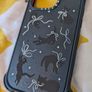 CASETiFY Matte Black Cat Bounce Case for Apple iPhone 14 Pro Image 2