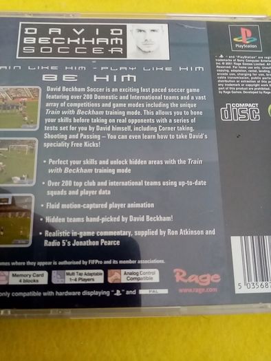 David Beckham Soccer PlayStation 1 Ps1 Games PlayStation 2 Ps2 Games Original