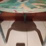 Damian Hirst Style Spin Painted Artek Stool/Side Table. Image 4