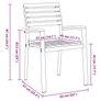 Garden Dining Set 7 pcs Grey and brown Solid acacia wood Image 4
