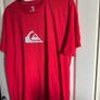 Quiksilver Red Classic Logo TShirt Size Medium like new Image 2