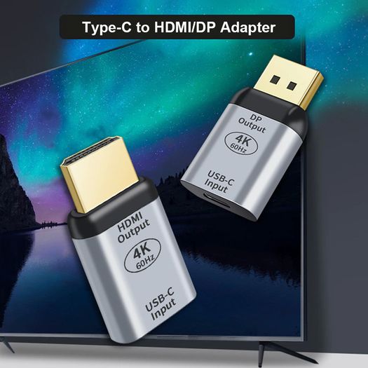 USB-C Thunderbolt 3 (Female) to HDMI (Male) 4K@60Hz Aluminum Alloy Adapter (Brand New/Warranty)