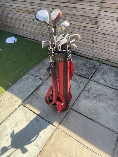 Full set of golf clubs