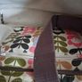 Orla Kiely Pink Green Tan Ivory Floral Stem Oilcloth Crossbody Bag Image 8