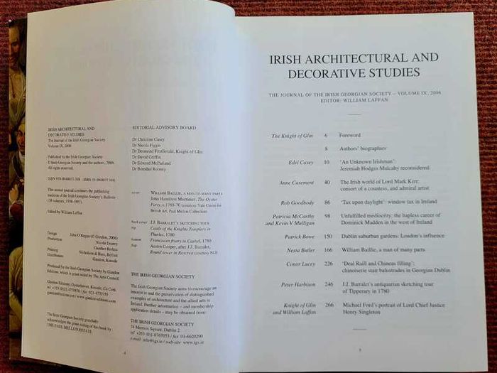 Irish Architectural and Decorative Studies 4 Volumes The Journal of the Irish Georgian Society