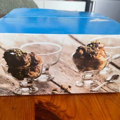 Four dessert dishes