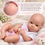 Full Body Silicone Reborn Baby Girl Doll Image 3