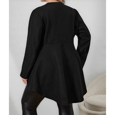 BNWT Stylish Black Coat with Pearl Charms size 18