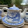 Antique child's Shellware tea set Image 3