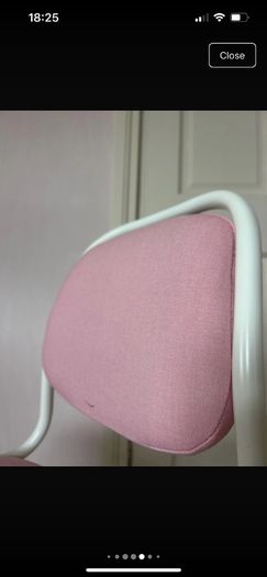 Kids ikea Orfjall pink office swivel chair