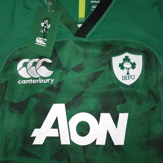 NEW Player Issue Ireland (Size 12) Womens  Rugby Jersey Shirt IRFU Eire Irish Canterbury Green GPS World Cup St Patricks Day Paddys Day Large Test BNWT Womans Ladies Girls