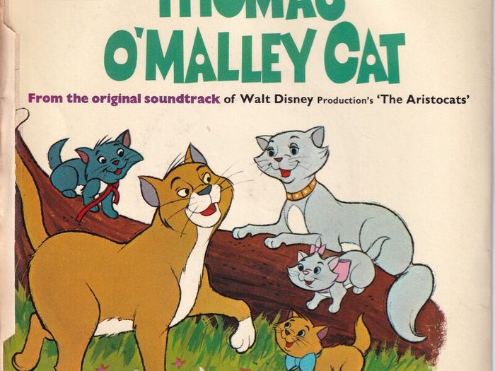 Disney The Aristocrats 1971 Uk Press Disneyland Doubles Records Single Picture Sleeve