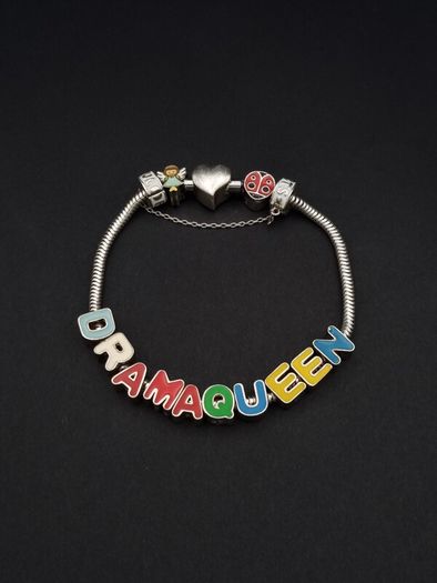 Heavy Vintage Y2K Sterling Silver Charm Bracelet