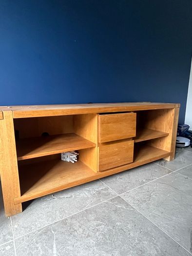 Solid wood TV stand