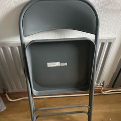 Grey metallic chair
