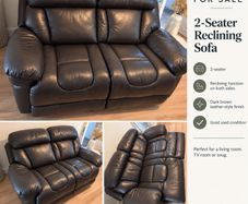 2 seater reclining sofa