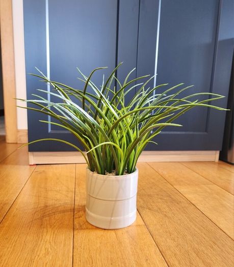 Artificial Grass Plant in Ceramic Pot - 40cm