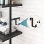 NEW SALE | Ladder Shelf 5-Tier Bookcase Rack 180CM Storage Unit with Metal Frame Floating Wall Shelf for Living Room Image 3