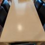 White Dining Table & 6 Black Chairs Image 3