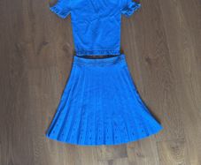 Sandro blue skirt/ top set size 2 (10)
